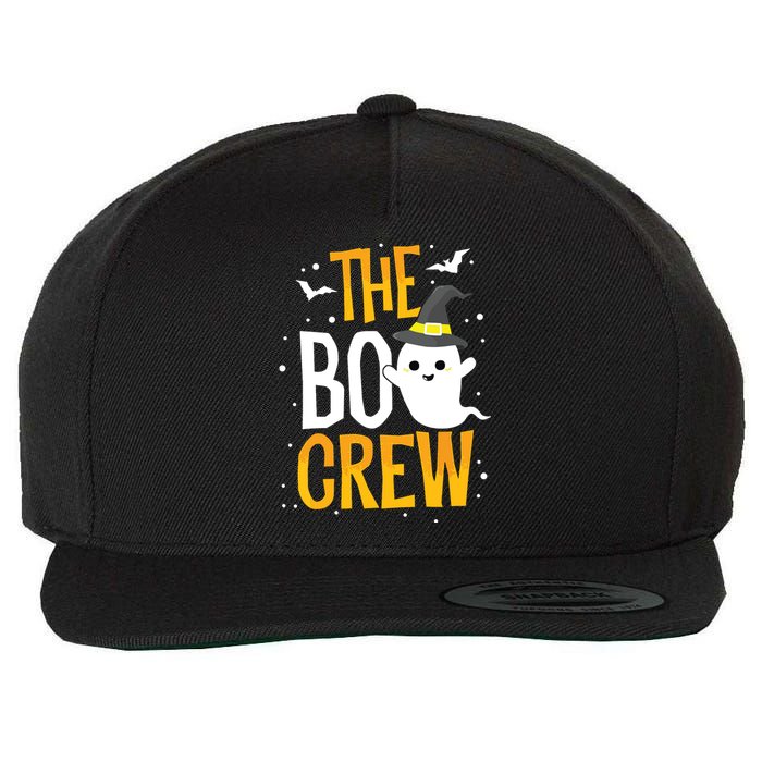 The Boo Crew Halloween Ghost Trick Treat Outfit Squad Team Wool Snapback Cap