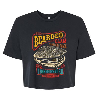 The Bearded Clam Seafood Shack Bella+Canvas Jersey Crop Tee