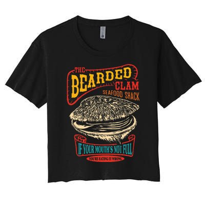 The Bearded Clam Seafood Shack Women's Crop Top Tee