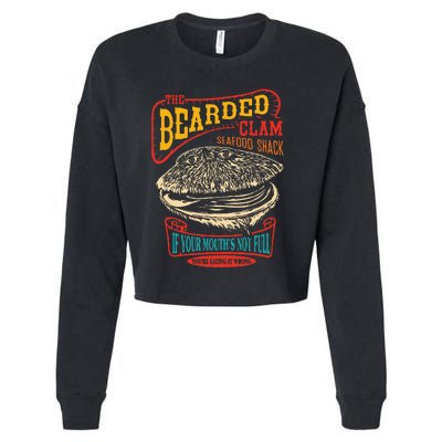 The Bearded Clam Seafood Shack Cropped Pullover Crew