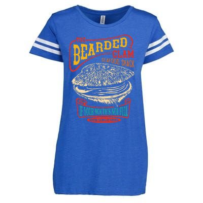 The Bearded Clam Seafood Shack Enza Ladies Jersey Football T-Shirt