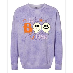 The Boo Crew Team Squad Halloween Family Matching Colorblast Crewneck Sweatshirt