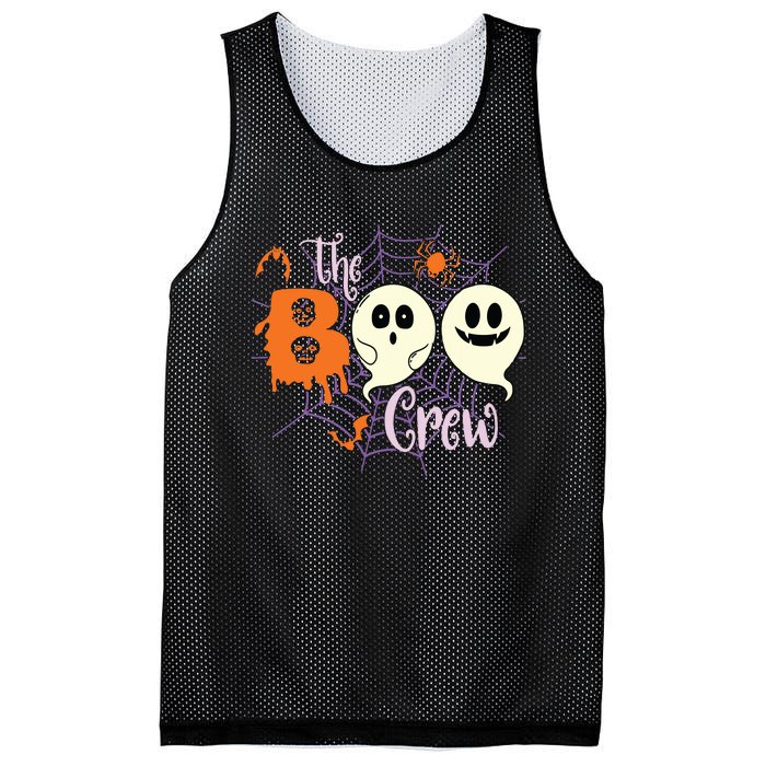 The Boo Crew Team Squad Halloween Family Matching Mesh Reversible Basketball Jersey Tank