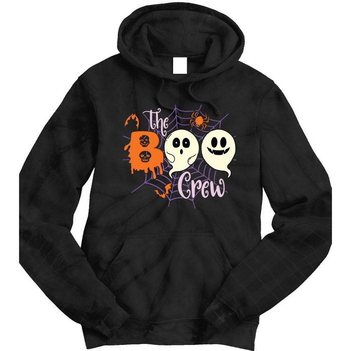 The Boo Crew Team Squad Halloween Family Matching Tie Dye Hoodie