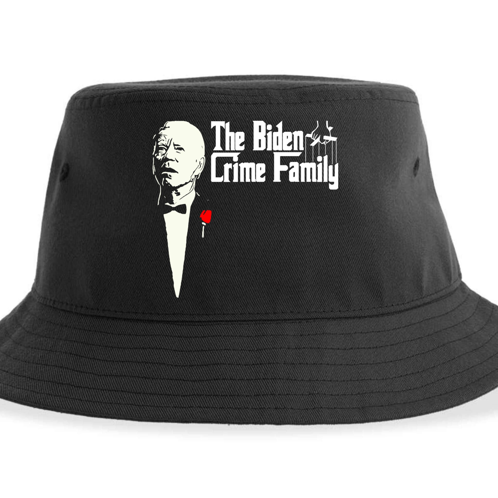The Biden Chinese Crime Family Puppet Humor Anti Against Sustainable Bucket Hat