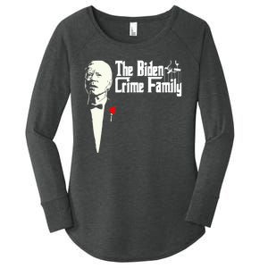 The Biden Chinese Crime Family Puppet Humor Anti Against Women's Perfect Tri Tunic Long Sleeve Shirt