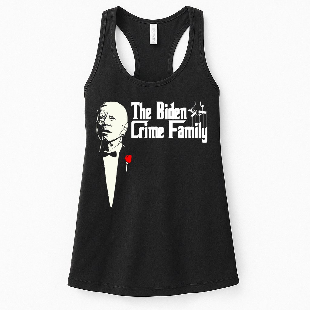 The Biden Chinese Crime Family Puppet Humor Anti Against Womens Tank Top