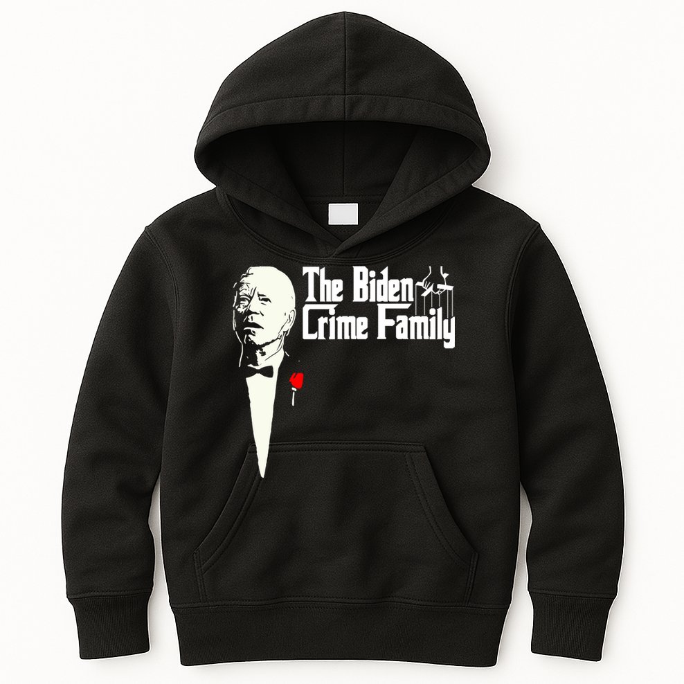The Biden Chinese Crime Family Puppet Humor Anti Against Kids Hoodie