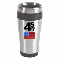 Trump Better Coverage Than 5g Can You Hear Us Now Usa Map 16oz Travel Tumbler