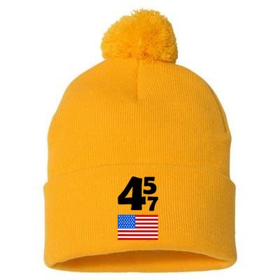 Trump Better Coverage Than 5g Can You Hear Us Now Usa Map Pom Pom 12in Knit Beanie