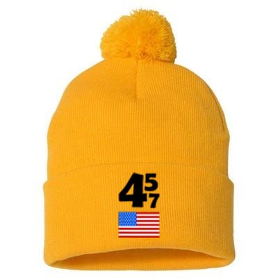 Trump Better Coverage Than 5g Can You Hear Us Now Usa Map Pom Pom 12in Knit Beanie