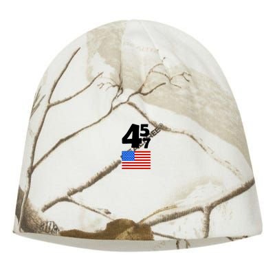 Trump Better Coverage Than 5g Can You Hear Us Now Usa Map Kati - Camo Knit Beanie