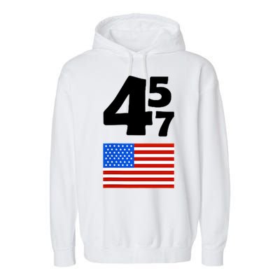 Trump Better Coverage Than 5g Can You Hear Us Now Usa Map Garment-Dyed Fleece Hoodie