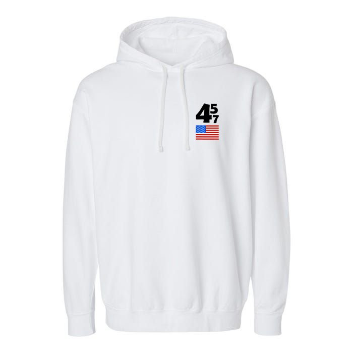 Trump Better Coverage Than 5g Can You Hear Us Now Usa Map Garment-Dyed Fleece Hoodie