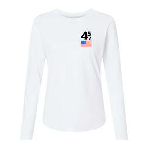 Trump Better Coverage Than 5g Can You Hear Us Now Usa Map Womens Cotton Relaxed Long Sleeve T-Shirt