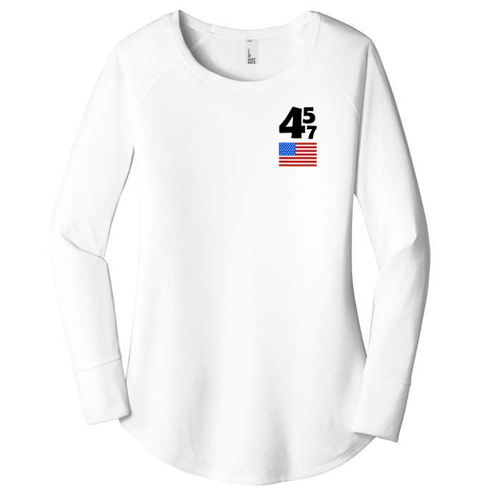 Trump Better Coverage Than 5g Can You Hear Us Now Usa Map Women's Perfect Tri Tunic Long Sleeve Shirt