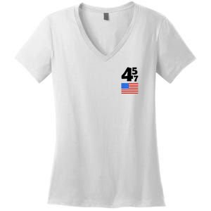 Trump Better Coverage Than 5g Can You Hear Us Now Usa Map Women's V-Neck T-Shirt