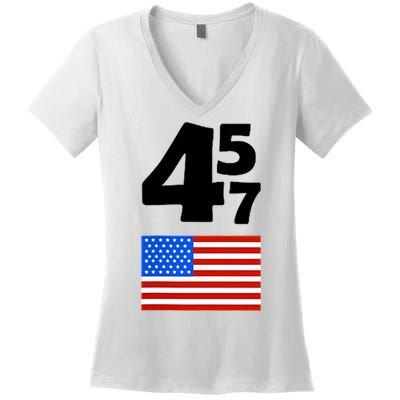 Trump Better Coverage Than 5g Can You Hear Us Now Usa Map Women's V-Neck T-Shirt
