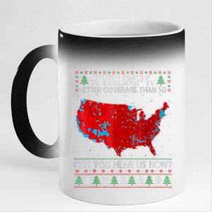 Trump Better Coverage Than 5g Can You Hear Us Now Sweater 11oz Black Color Changing Mug