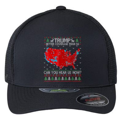 Trump Better Coverage Than 5g Can You Hear Us Now Sweater Flexfit Unipanel Trucker Cap