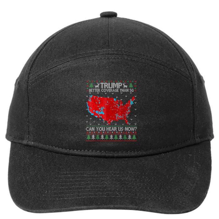 Trump Better Coverage Than 5g Can You Hear Us Now Sweater 7-Panel Snapback Hat