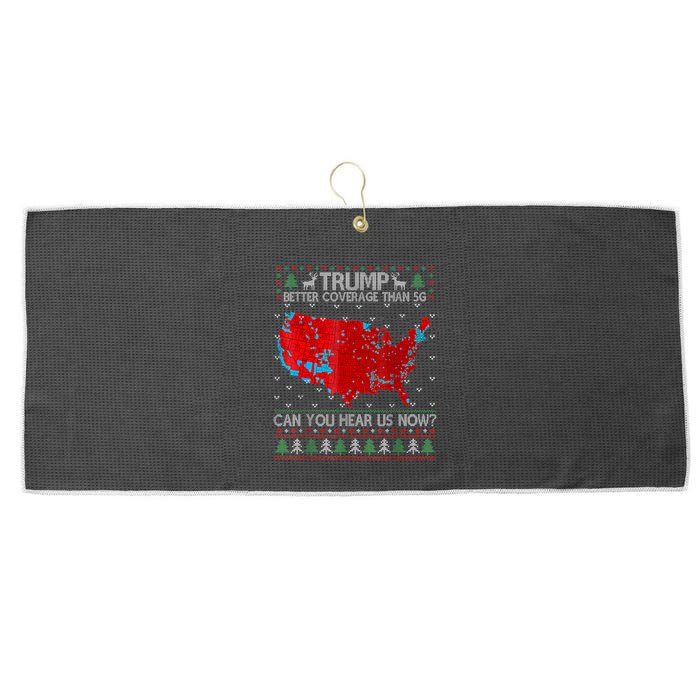 Trump Better Coverage Than 5g Can You Hear Us Now Sweater Large Microfiber Waffle Golf Towel