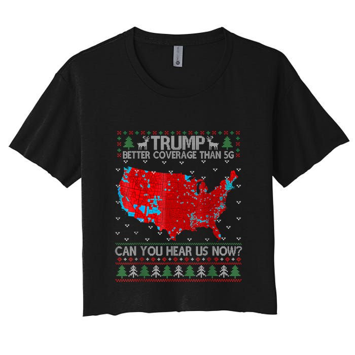 Trump Better Coverage Than 5g Can You Hear Us Now Sweater Crop Top