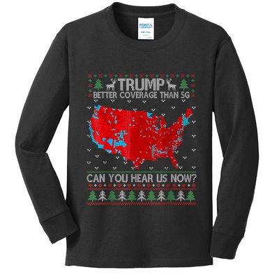 Trump Better Coverage Than 5g Can You Hear Us Now Sweater Kids Long Sleeve Shirt