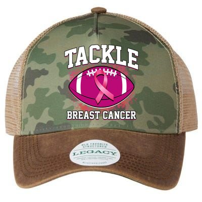 Tackle Breast Cancer Ribbon Football Legacy Tie Dye Trucker Hat