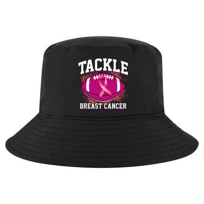 Tackle Breast Cancer Ribbon Football Cool Comfort Performance Bucket Hat