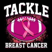 Tackle Breast Cancer Ribbon Football Tall T-Shirt