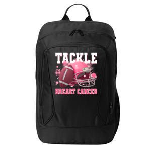 Tackle Breast Cancer Awareness Pink Football Helmet City Backpack