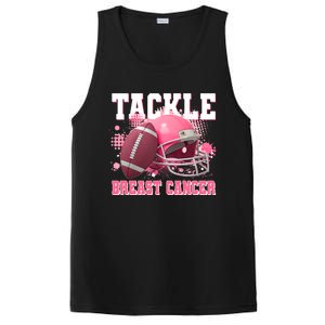 Tackle Breast Cancer Awareness Pink Football Helmet PosiCharge Competitor Tank