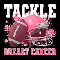 Tackle Breast Cancer Awareness Pink Football Helmet Full Zip Hoodie