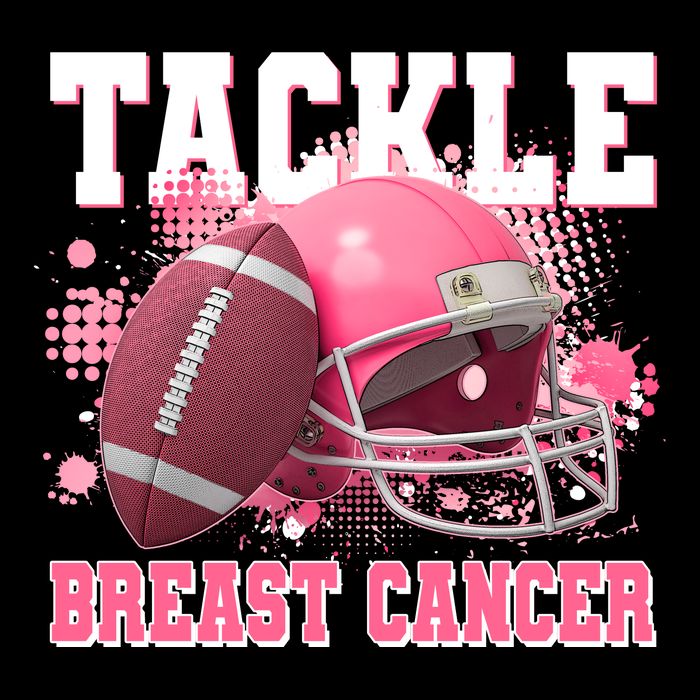 Tackle Breast Cancer Awareness Pink Football Helmet Full Zip Hoodie