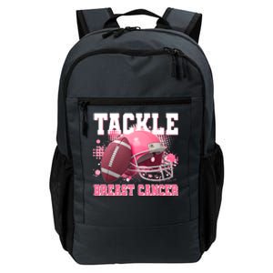 Tackle Breast Cancer Awareness Pink Football Helmet Daily Commute Backpack