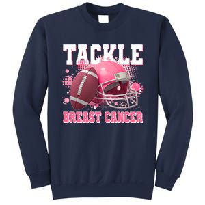 Tackle Breast Cancer Awareness Pink Football Helmet Sweatshirt