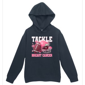 Tackle Breast Cancer Awareness Pink Football Helmet Urban Pullover Hoodie