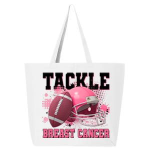 Tackle Breast Cancer Awareness Pink Football Helmet 25L Jumbo Tote