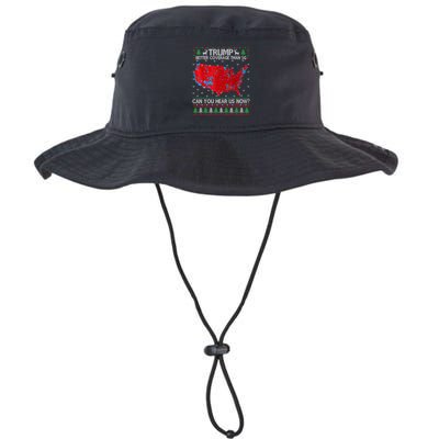 Trump Better Coverage Than 5g Ugly Christmas Sweater Xmas Legacy Cool Fit Booney Bucket Hat