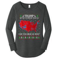 Trump Better Coverage Than 5g Ugly Christmas Sweater Xmas Women's Perfect Tri Tunic Long Sleeve Shirt