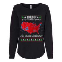 Trump Better Coverage Than 5g Ugly Christmas Sweater Xmas Womens California Wash Sweatshirt