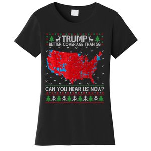 Trump Better Coverage Than 5g Ugly Christmas Sweater Xmas Women's T-Shirt