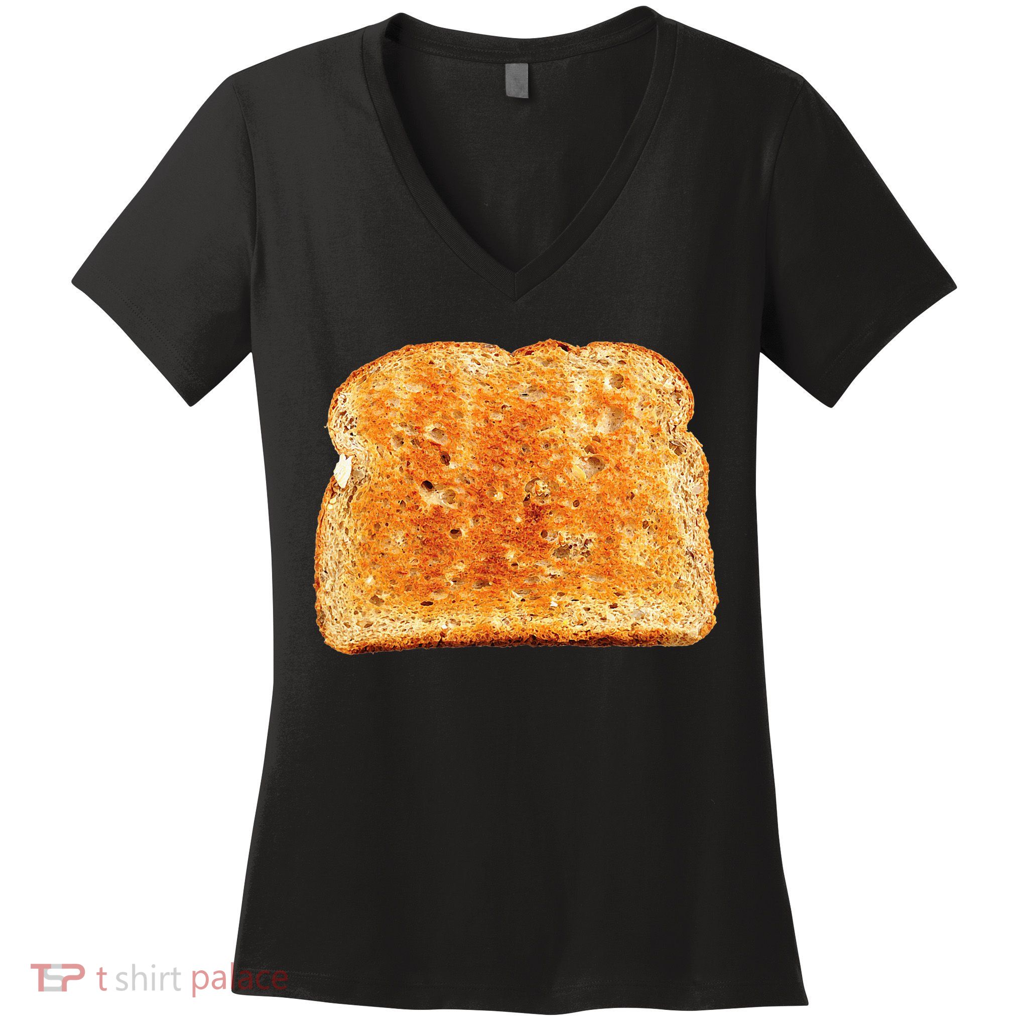 Toast Bread Costume  Funny halloween Women's V-Neck T-Shirt