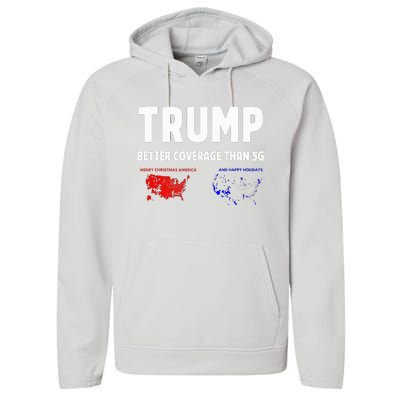 Trump Better Coverage Politics Performance Fleece Hoodie