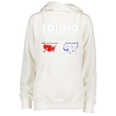 Trump Better Coverage Politics Womens Funnel Neck Pullover Hood