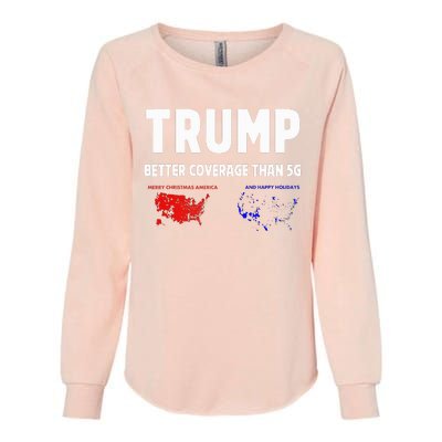 Trump Better Coverage Politics Womens California Wash Sweatshirt