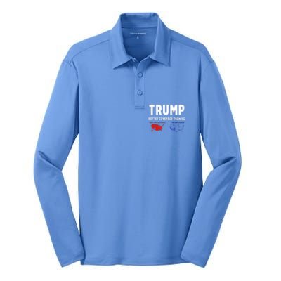 Trump Better Coverage Politics Silk Touch Performance Long Sleeve Polo