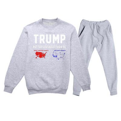 Trump Better Coverage Politics Premium Crewneck Sweatsuit Set