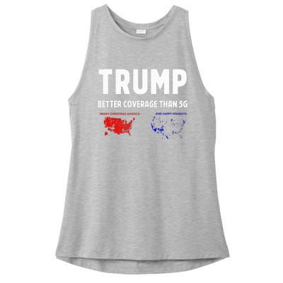 Trump Better Coverage Politics Ladies PosiCharge Tri-Blend Wicking Tank